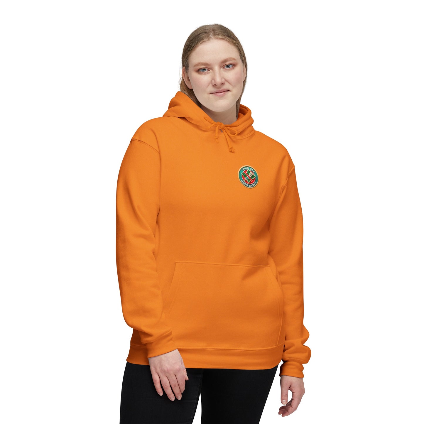 Podcast Recovery - Drug Use Merit Badge - Unisex Hooded Sweatshirt, Made in US
