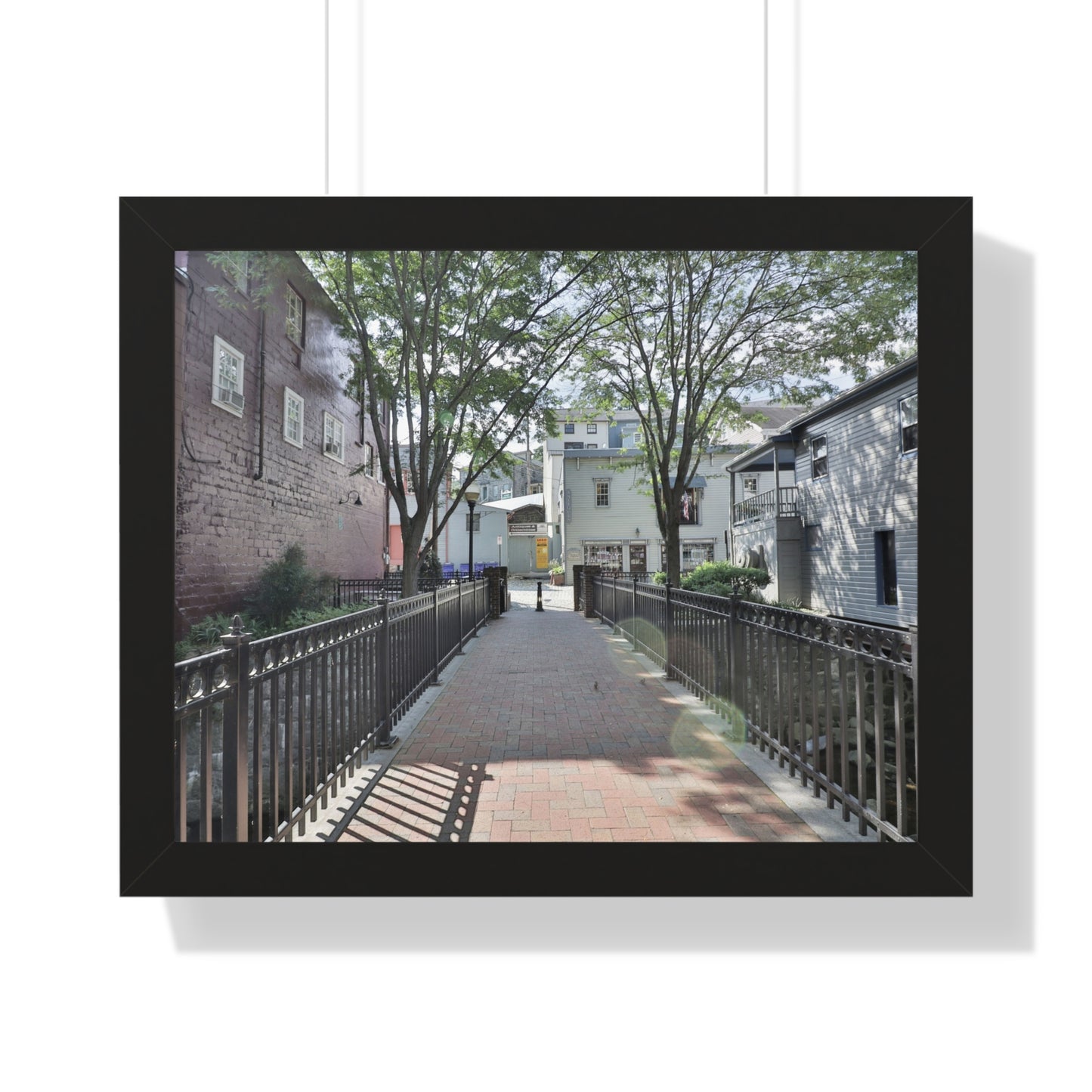 Old Ellicott City - Bridge - Framed Horizontal Poster
