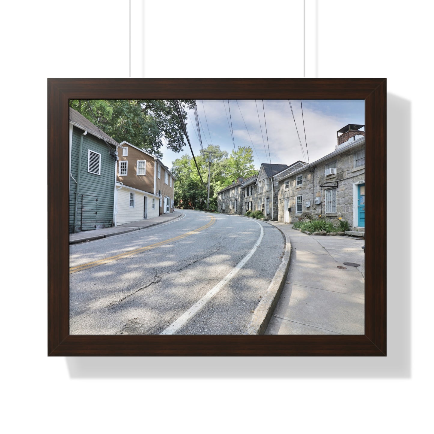 Old Ellicott City - Old Columbia Pike - Framed Horizontal Poster