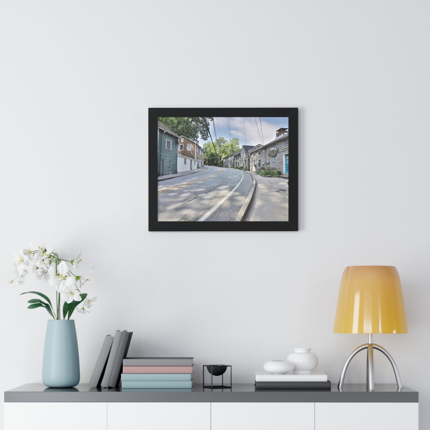 Old Ellicott City - Old Columbia Pike - Framed Horizontal Poster