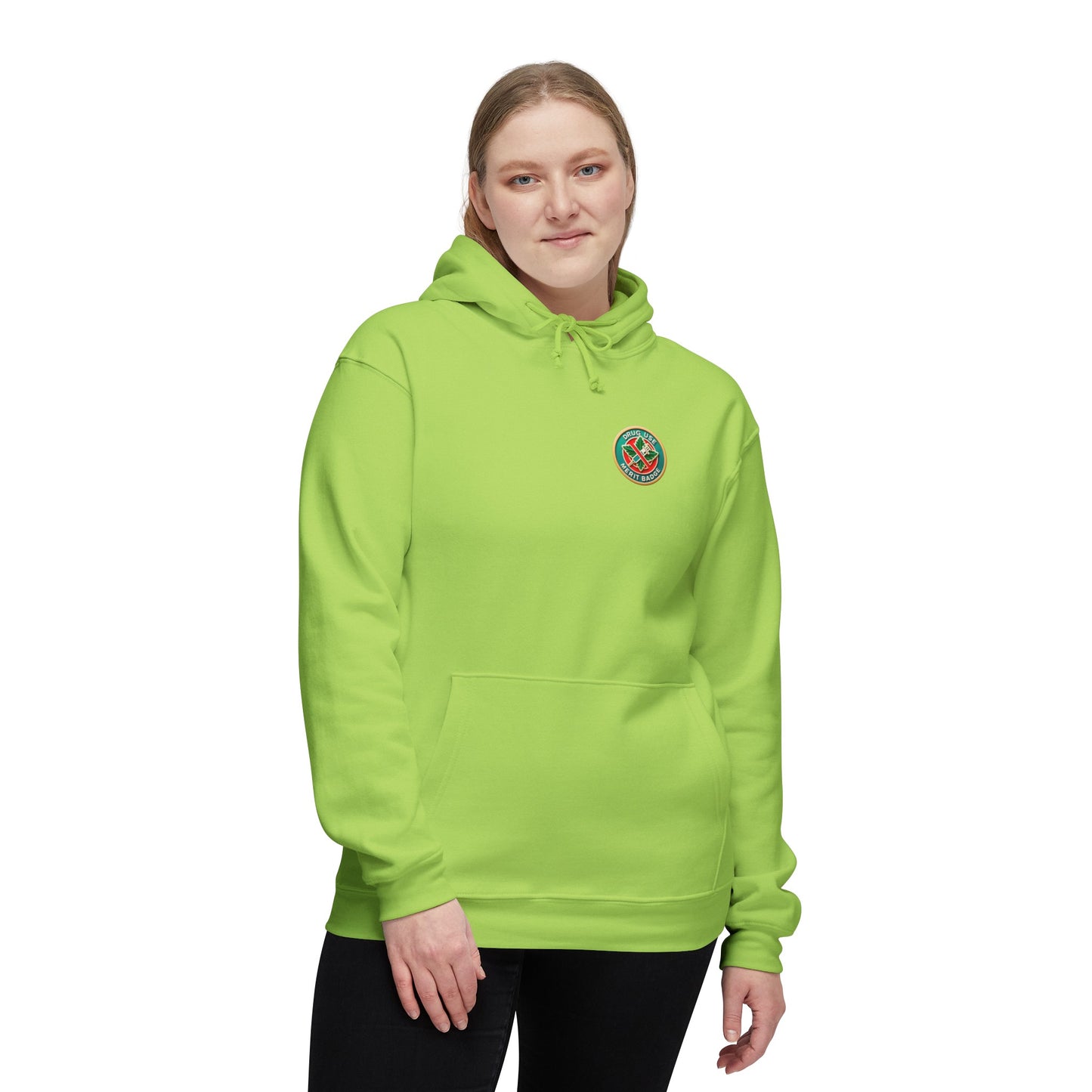 Podcast Recovery - Drug Use Merit Badge - Unisex Hooded Sweatshirt, Made in US