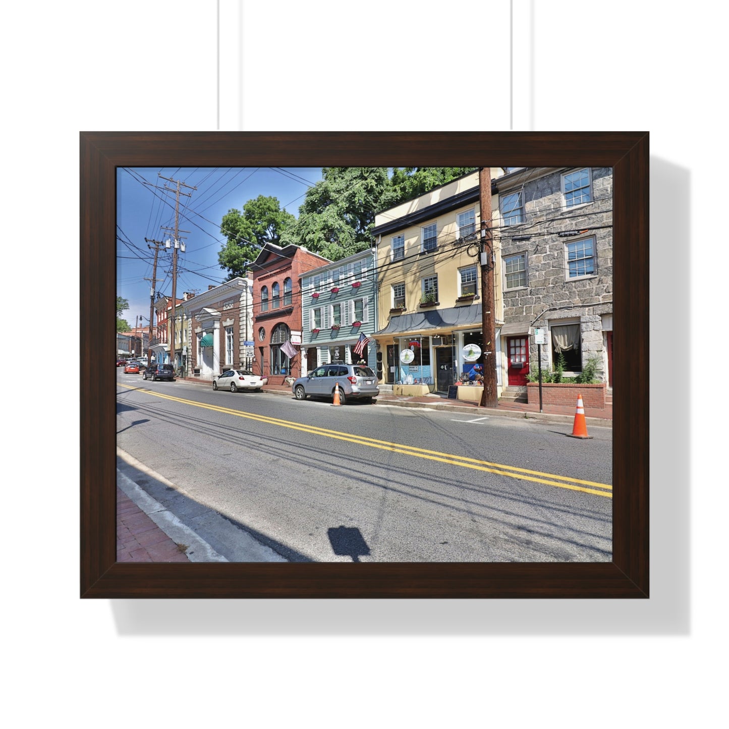 Old Ellicott City - Main Street - Framed Horizontal Poster