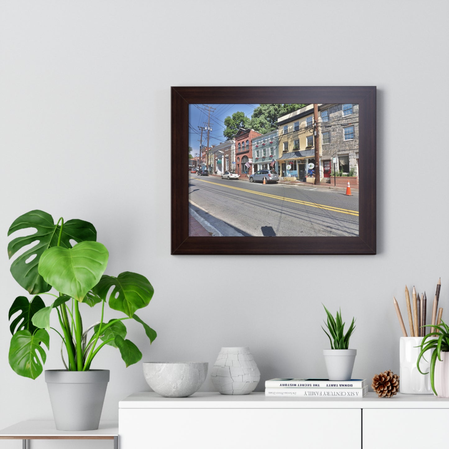 Old Ellicott City - Main Street - Framed Horizontal Poster