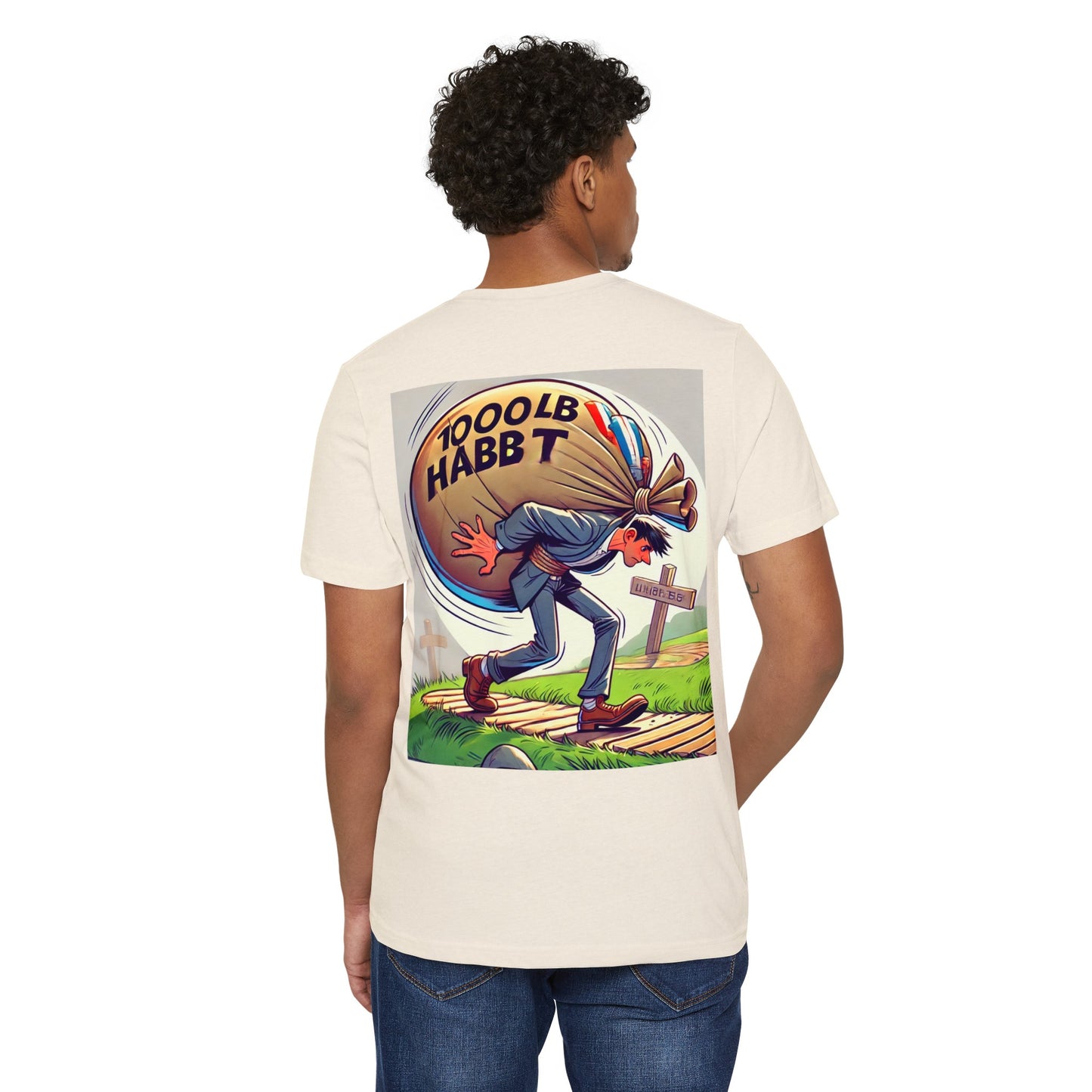 Podcast Recovery - 1000 LB Habit - Unisex Recycled Organic T-Shirt