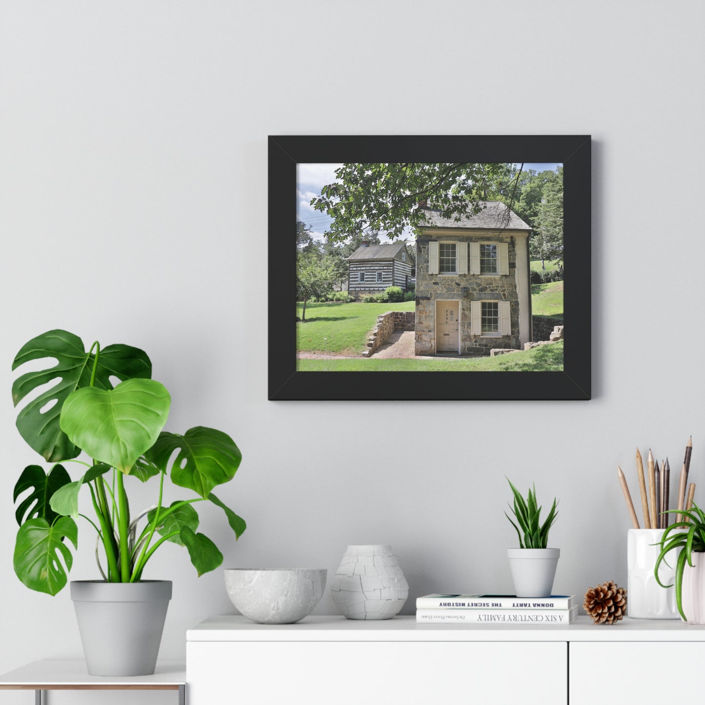 Old Ellicott City - Houses - Framed Horizontal Poster