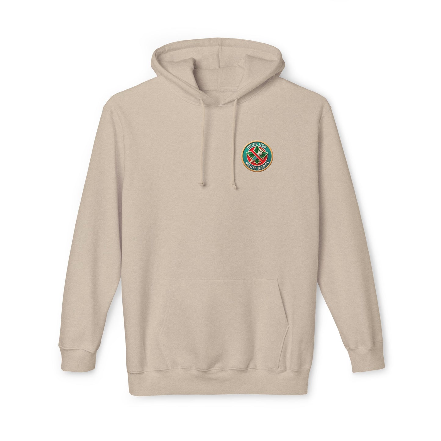 Podcast Recovery - Drug Use Merit Badge - Unisex Hooded Sweatshirt, Made in US