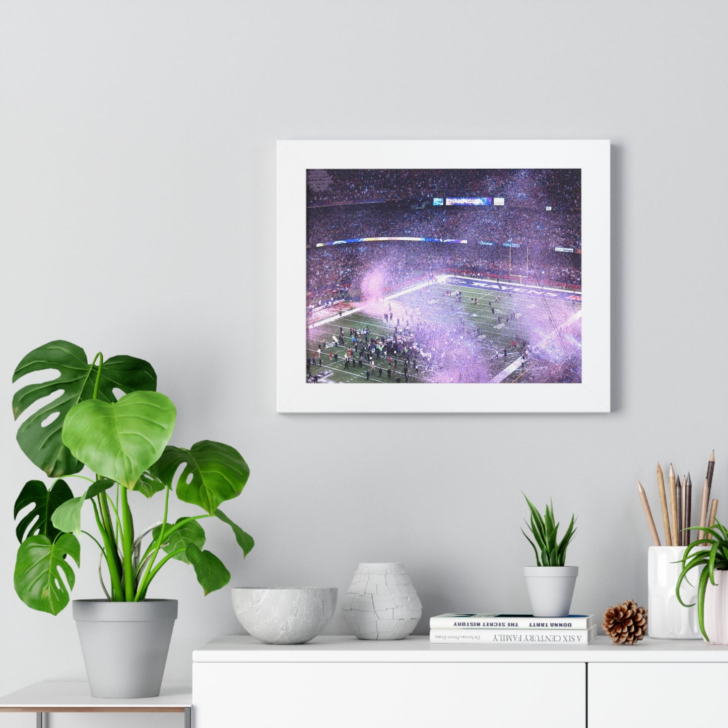 Ravens vs. 49ers - Super Bowl XLVII - Framed Horizontal Poster