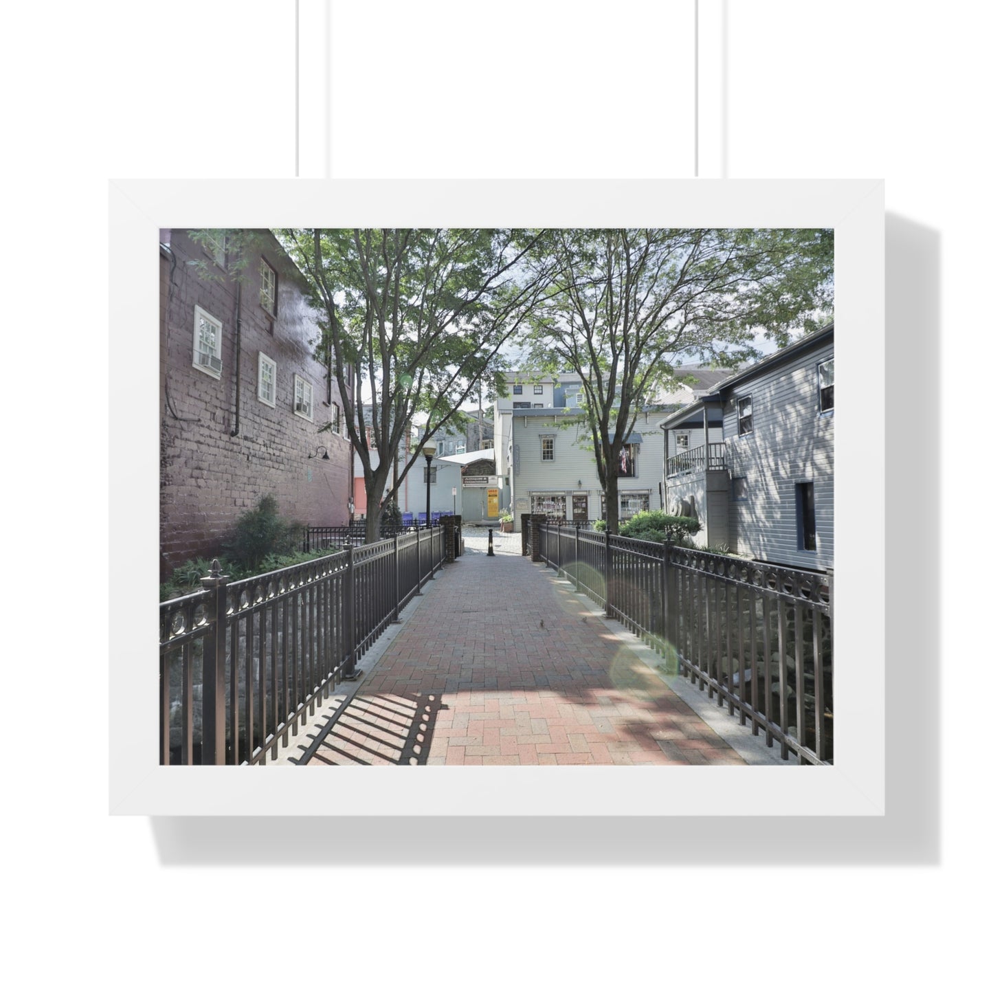 Old Ellicott City - Bridge - Framed Horizontal Poster