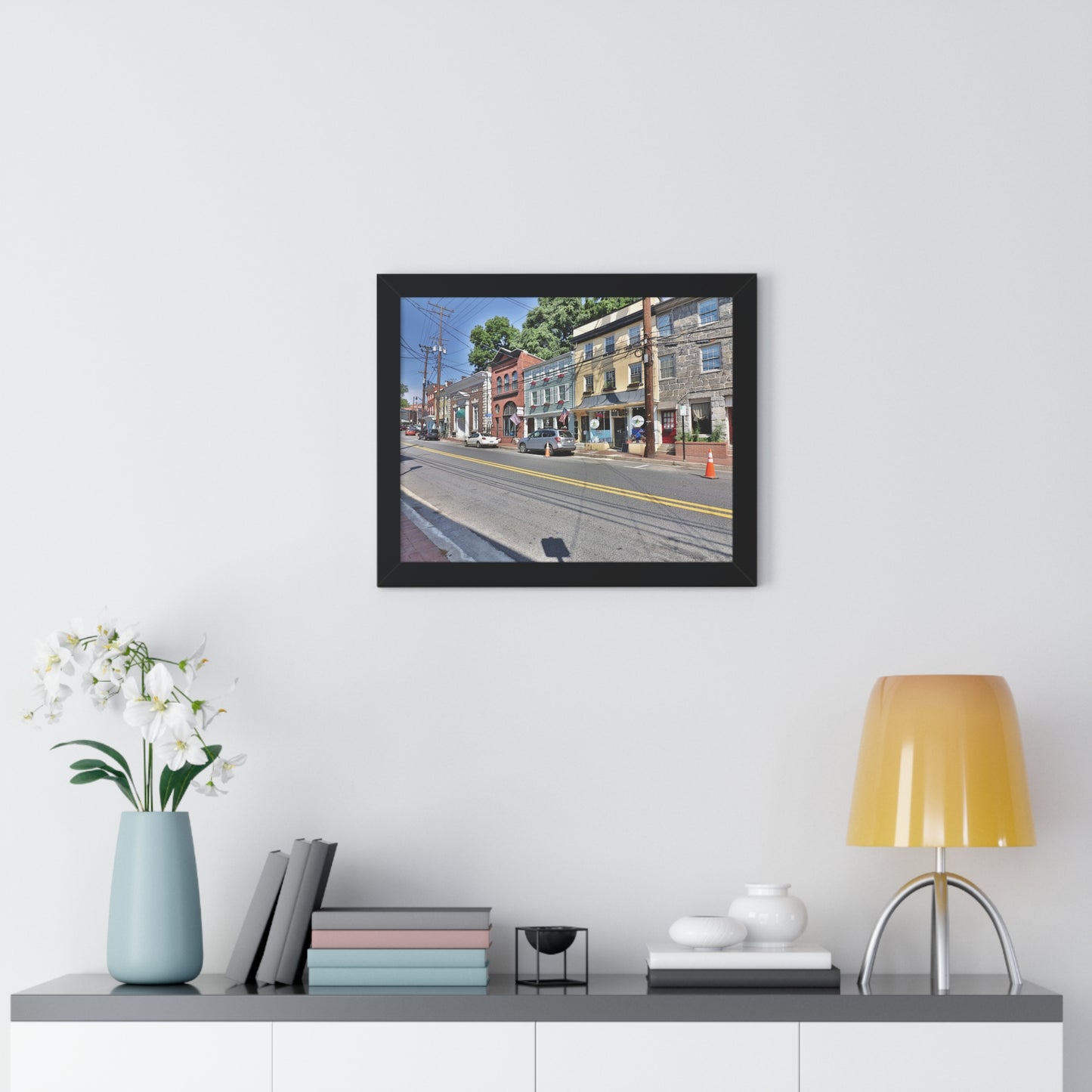 Old Ellicott City - Main Street - Framed Horizontal Poster