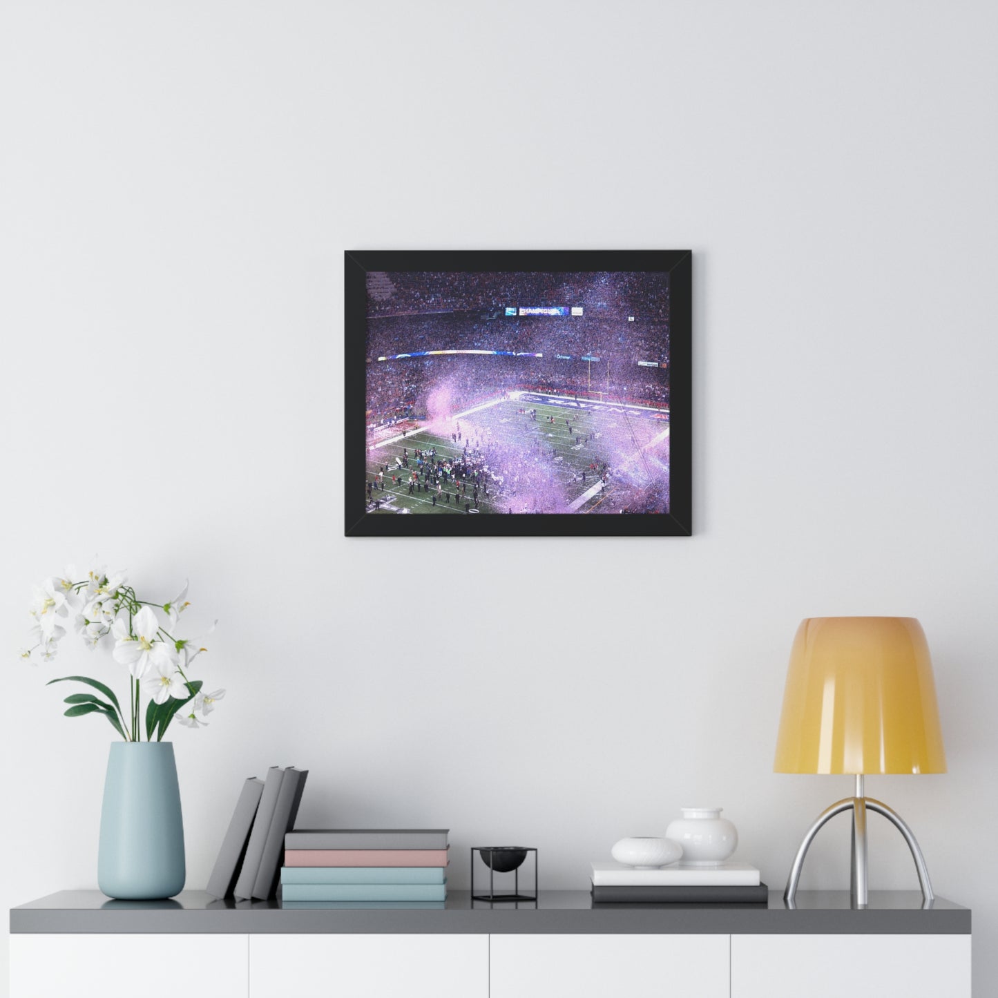 Ravens vs. 49ers - Super Bowl XLVII - Framed Horizontal Poster