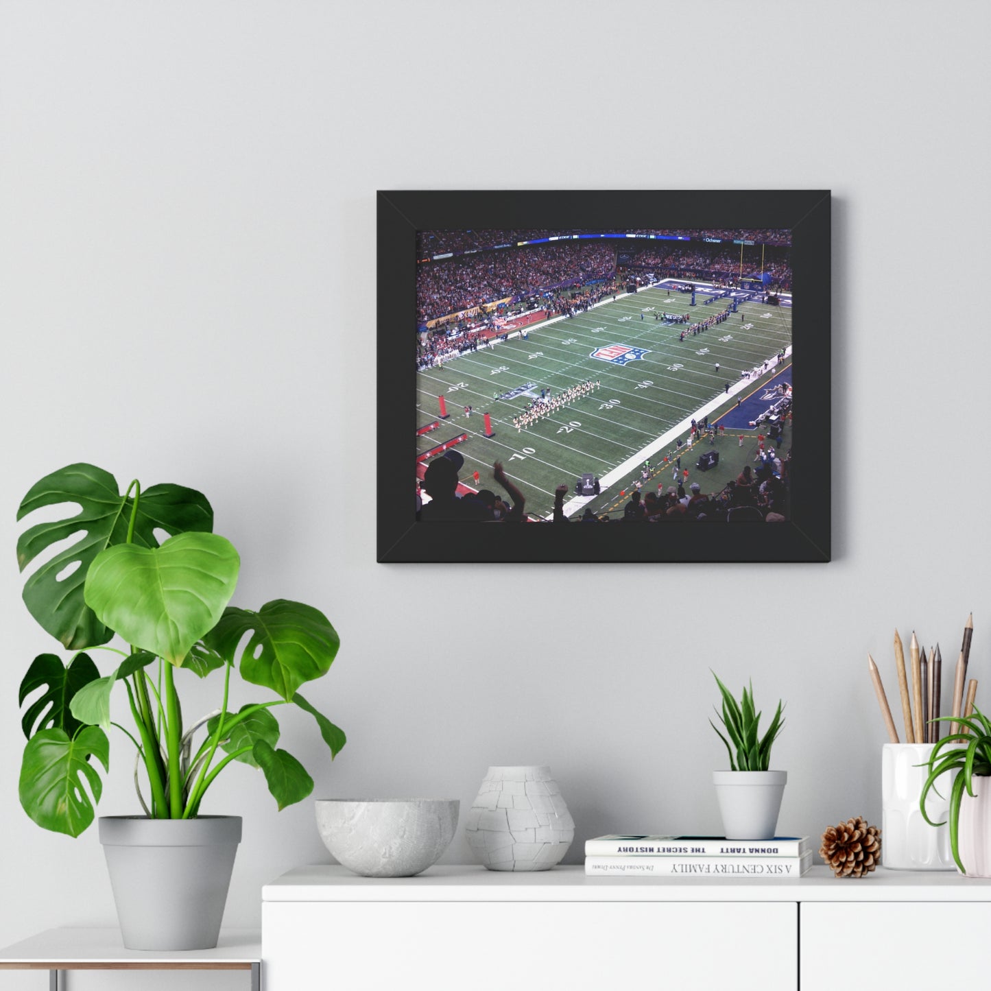 Ravens vs. 49ers - Super Bowl XLVII - Framed Horizontal Poster