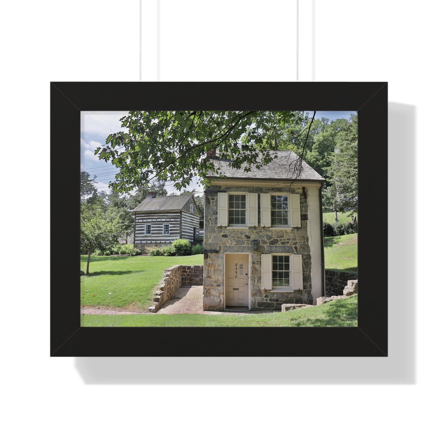 Old Ellicott City - Houses - Framed Horizontal Poster