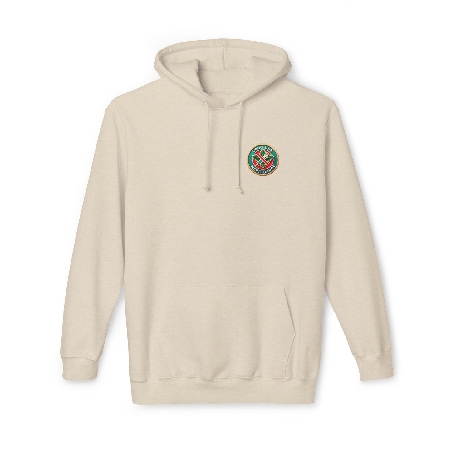 Podcast Recovery - Drug Use Merit Badge - Unisex Hooded Sweatshirt, Made in US