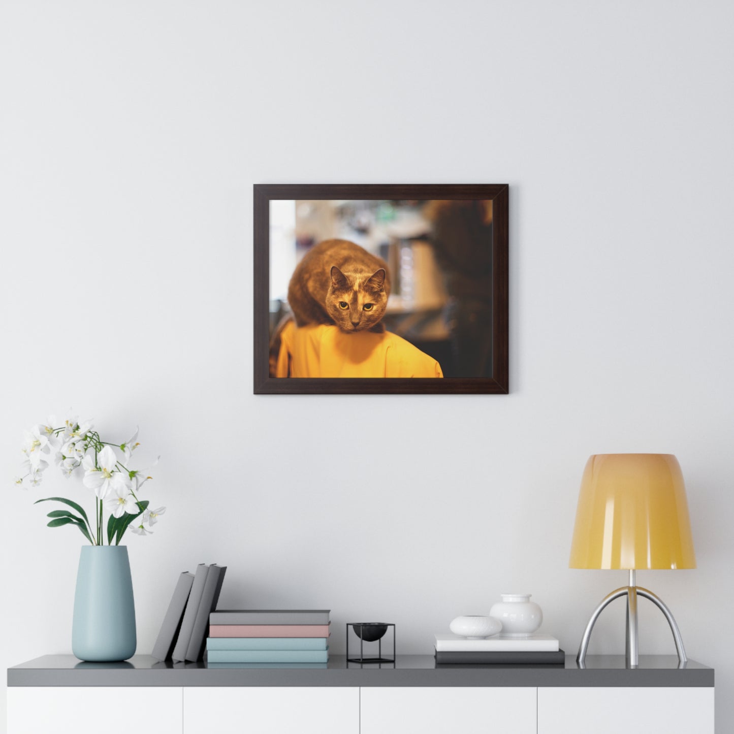 Jean Gray Sitting on a Chair - Framed Horizontal Poster