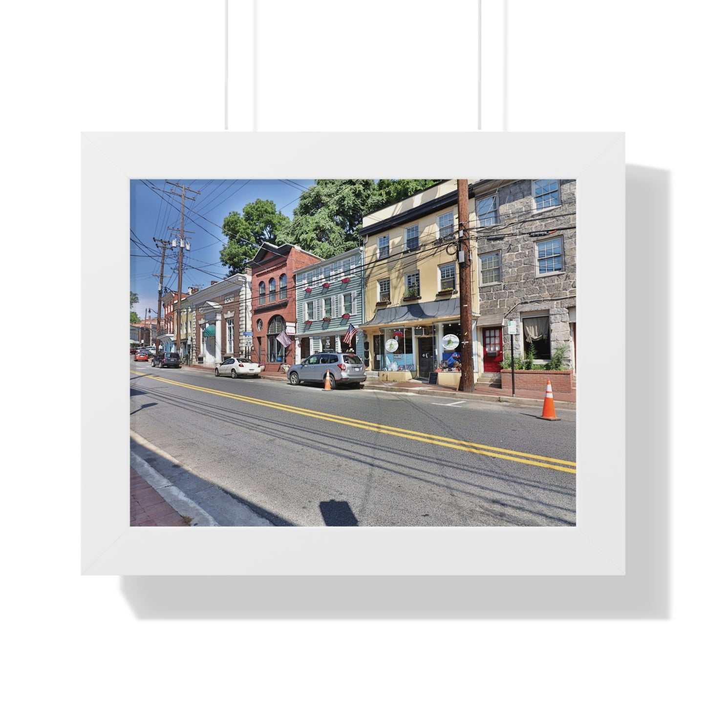 Old Ellicott City - Main Street - Framed Horizontal Poster