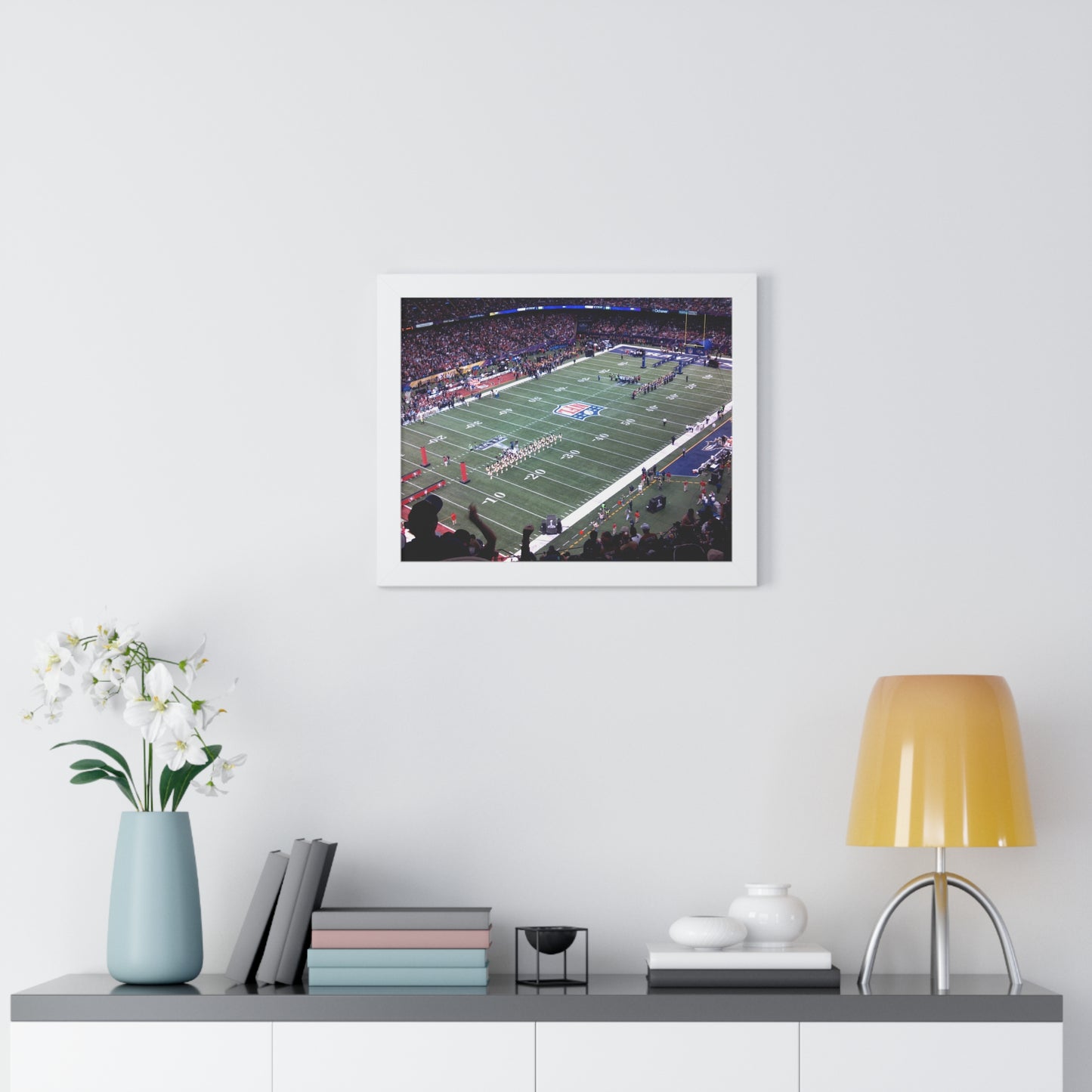 Ravens vs. 49ers - Super Bowl XLVII - Framed Horizontal Poster