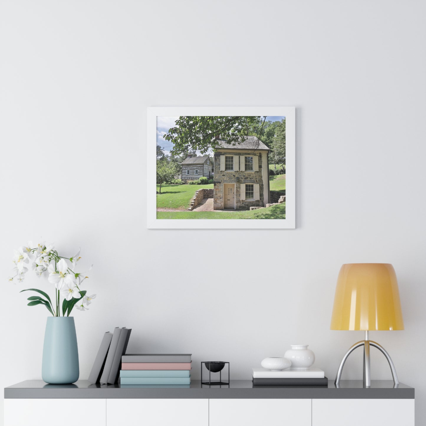 Old Ellicott City - Houses - Framed Horizontal Poster