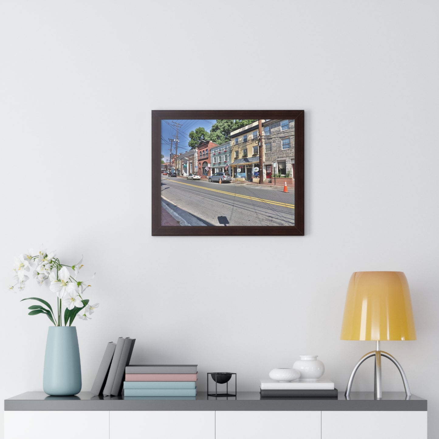 Old Ellicott City - Main Street - Framed Horizontal Poster