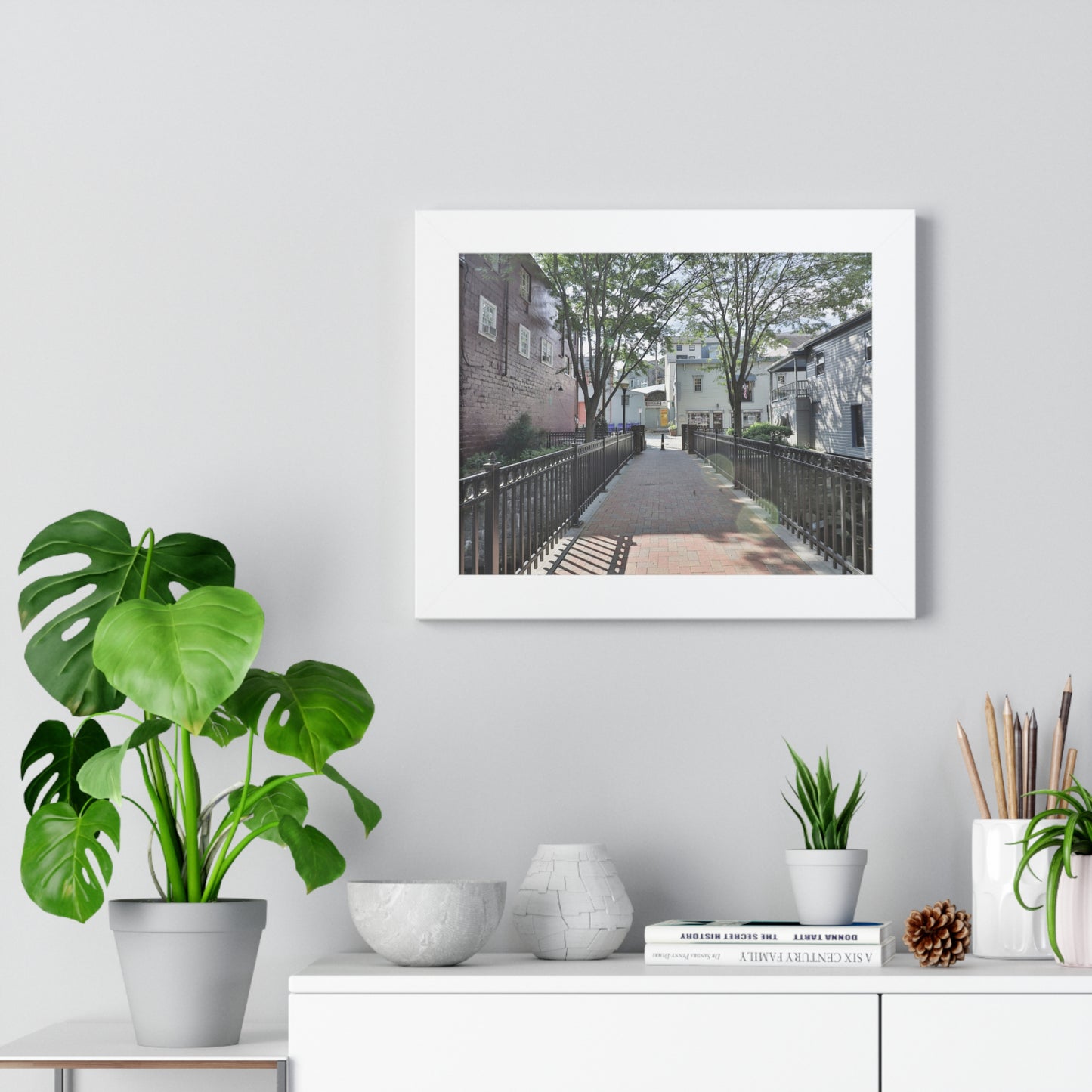 Old Ellicott City - Bridge - Framed Horizontal Poster