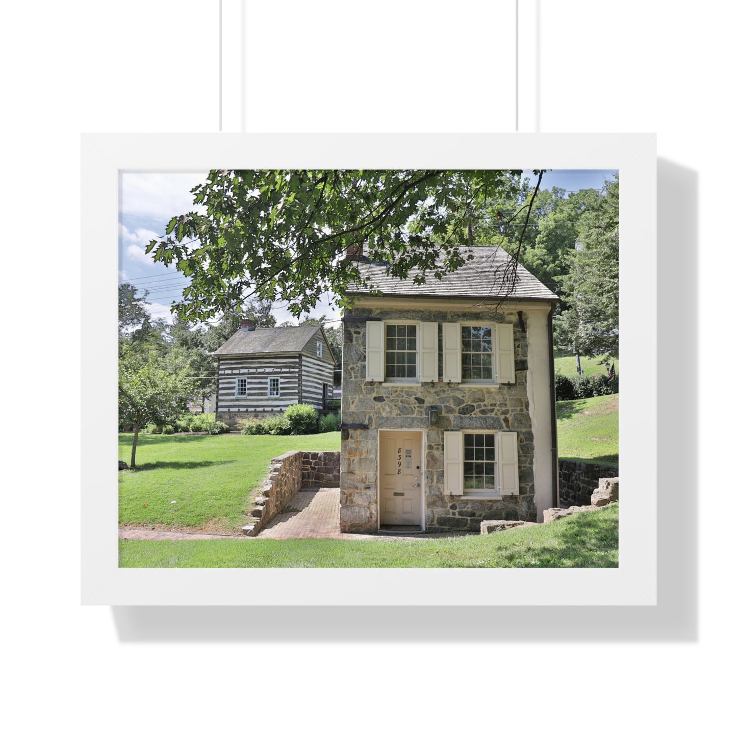Old Ellicott City - Houses - Framed Horizontal Poster