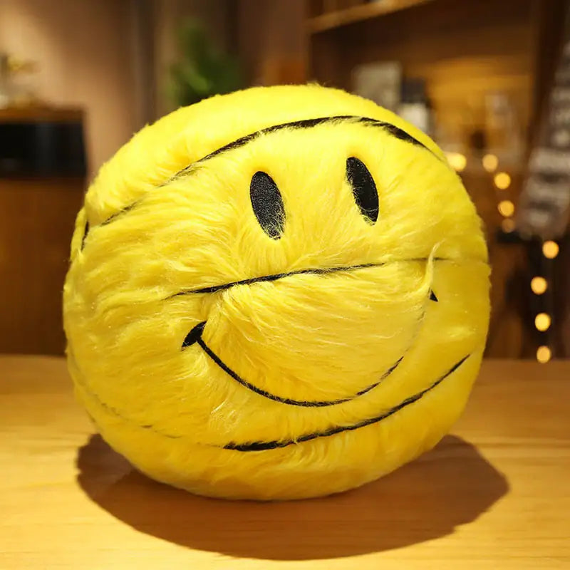 Peluche de baloncesto con sonrisa Cojín