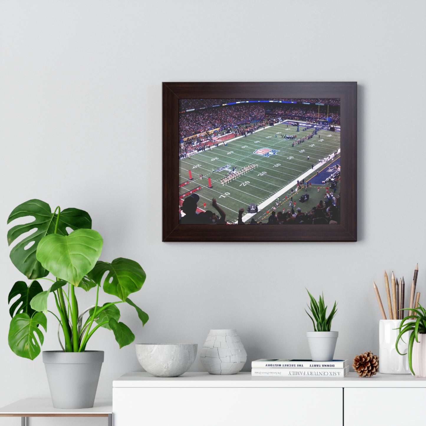 Ravens vs. 49ers - Super Bowl XLVII - Framed Horizontal Poster