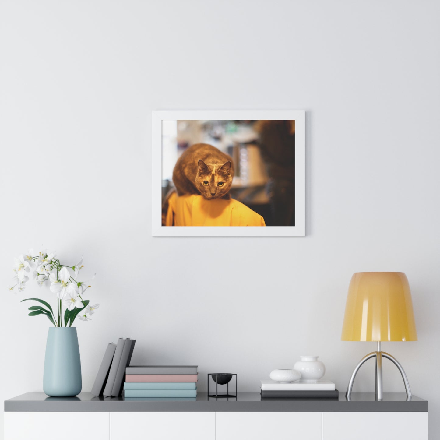 Jean Gray Sitting on a Chair - Framed Horizontal Poster