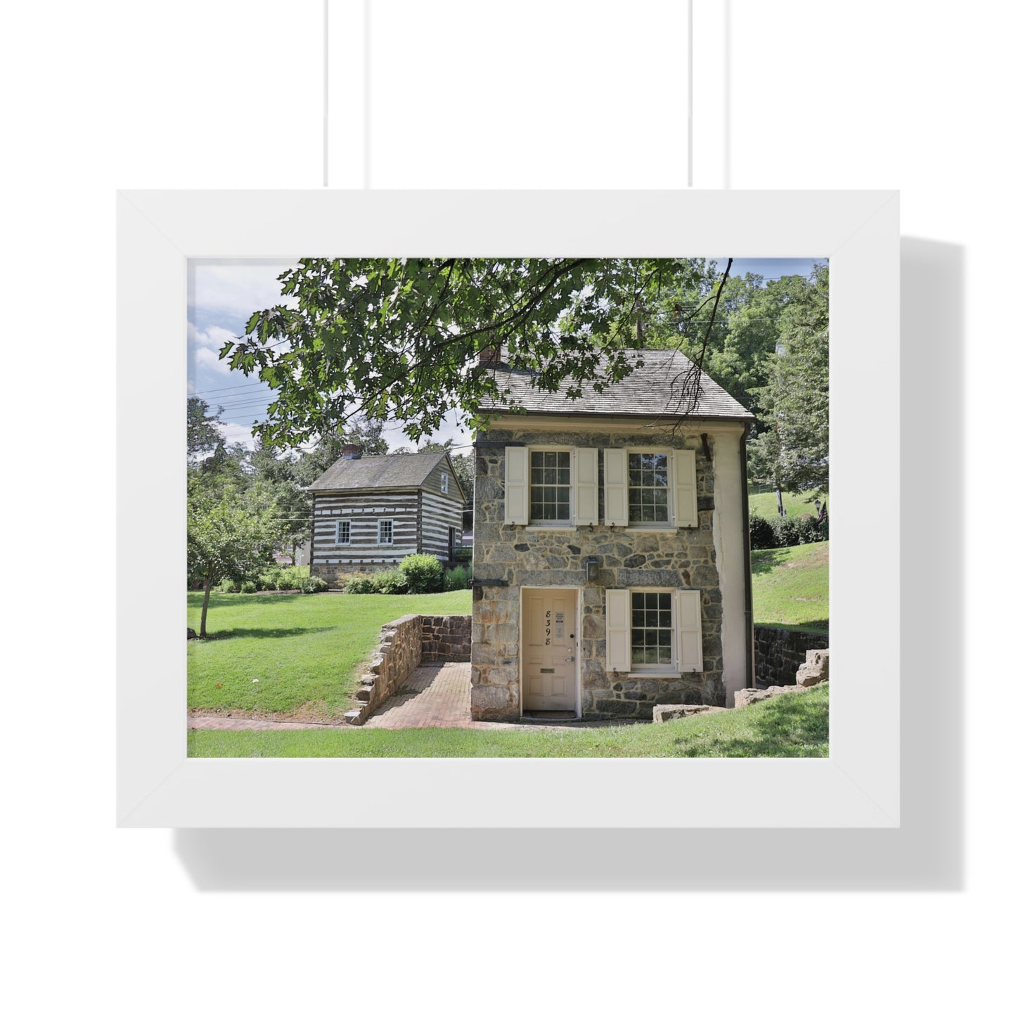 Old Ellicott City - Houses - Framed Horizontal Poster