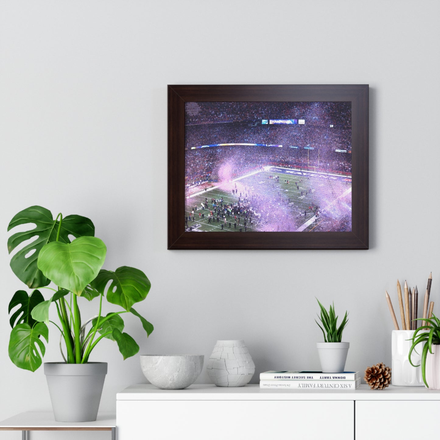 Ravens vs. 49ers - Super Bowl XLVII - Framed Horizontal Poster