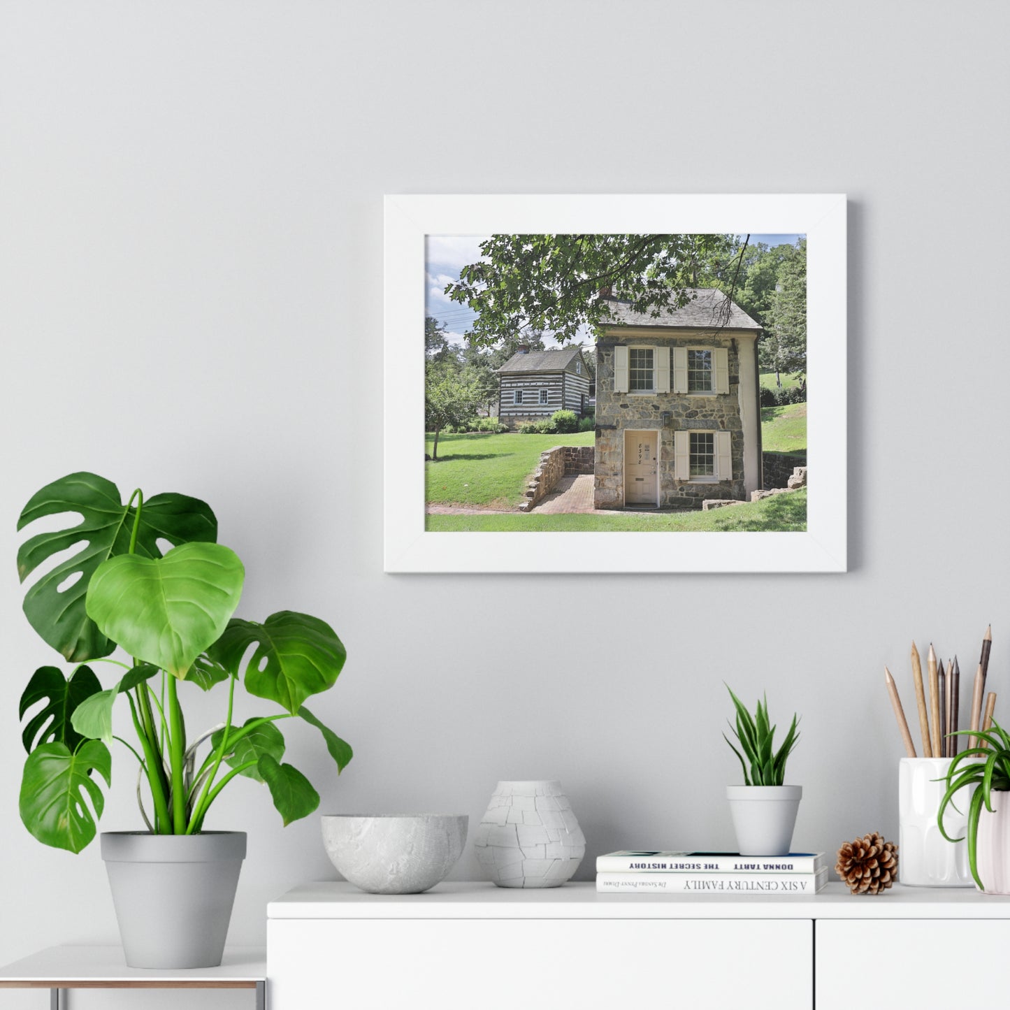 Old Ellicott City - Houses - Framed Horizontal Poster