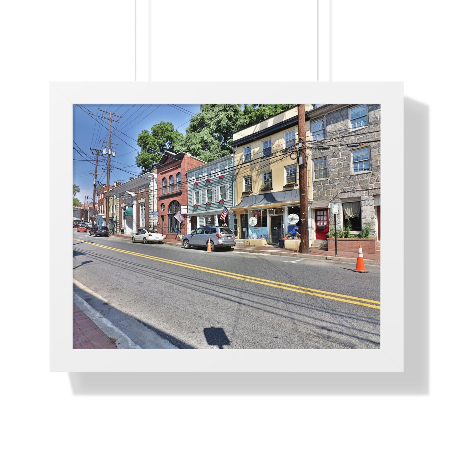 Old Ellicott City - Main Street - Framed Horizontal Poster