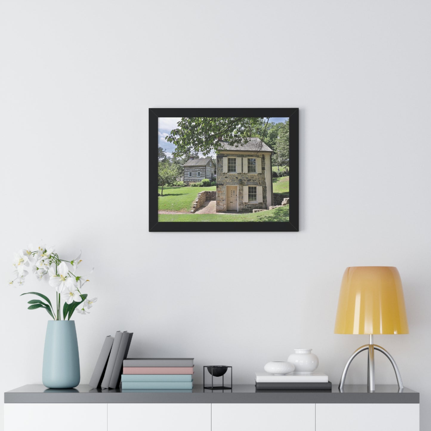 Old Ellicott City - Houses - Framed Horizontal Poster