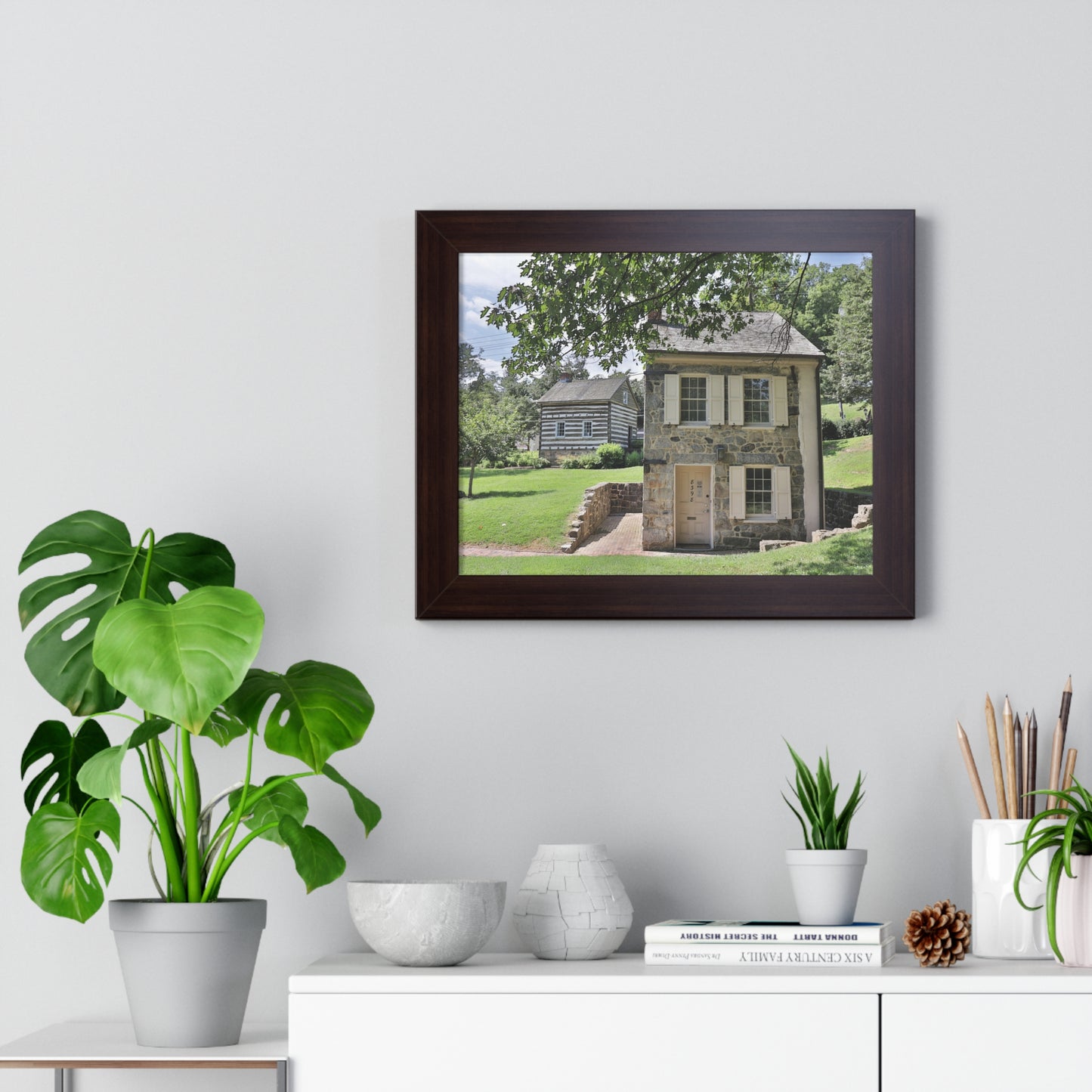 Old Ellicott City - Houses - Framed Horizontal Poster