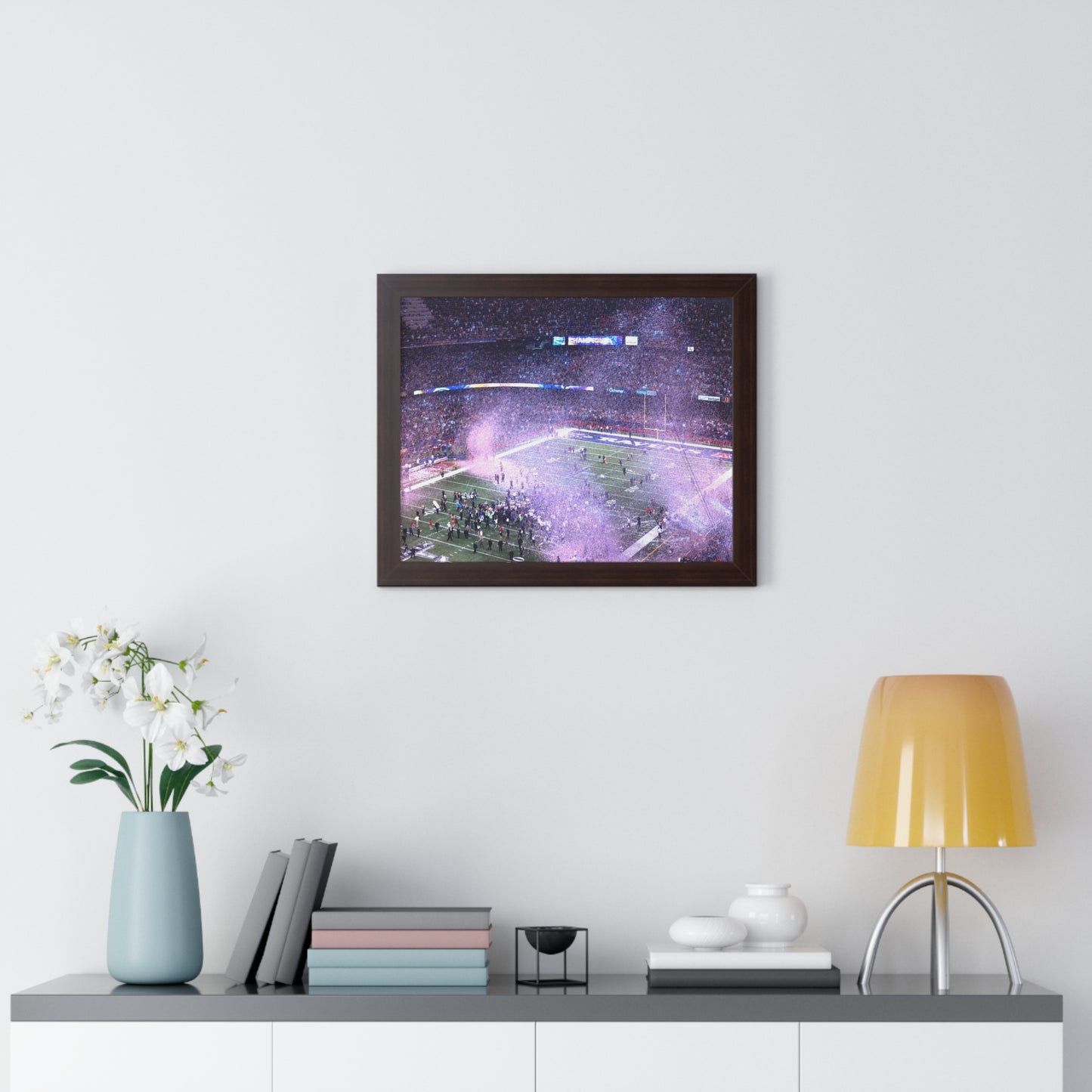 Ravens vs. 49ers - Super Bowl XLVII - Framed Horizontal Poster