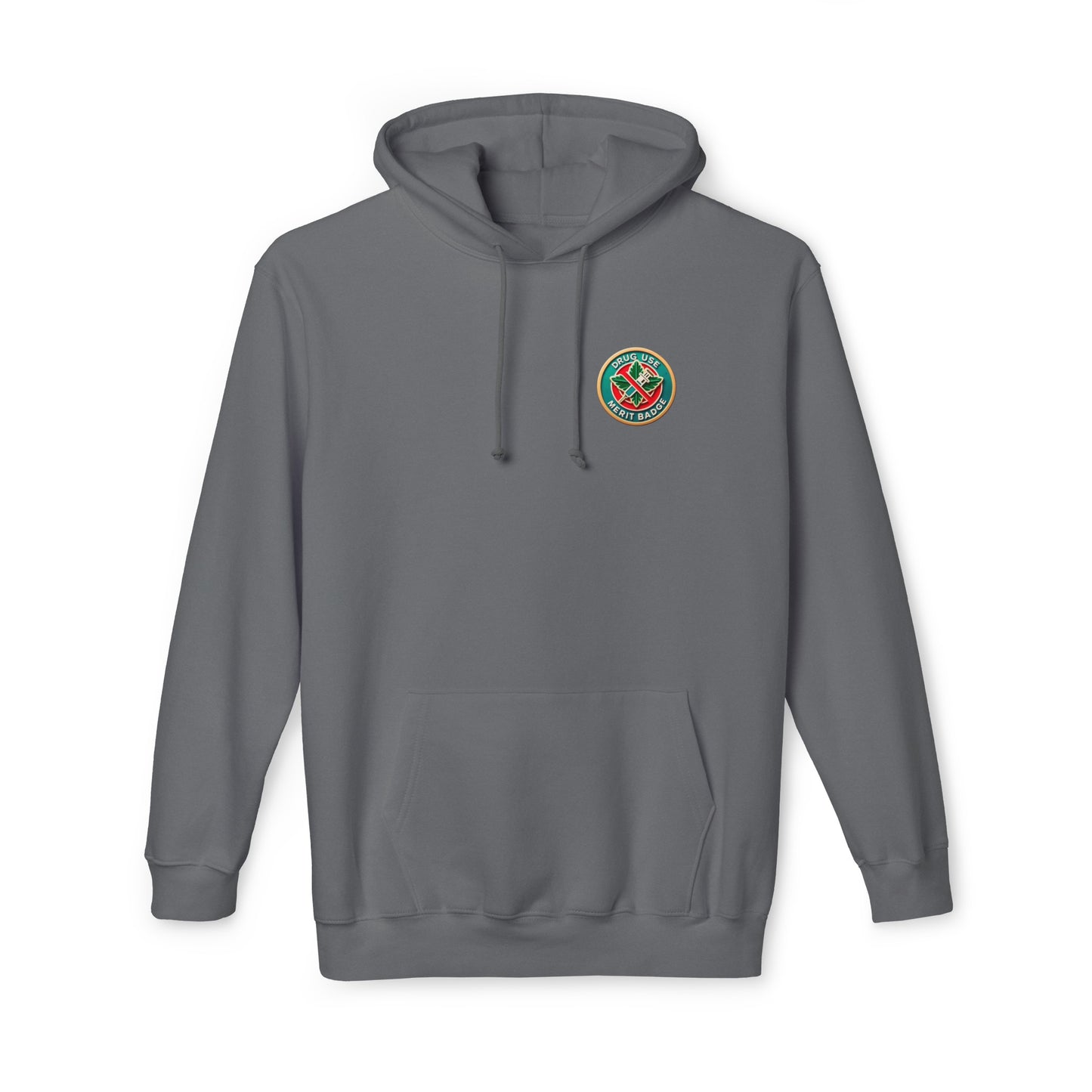 Podcast Recovery - Drug Use Merit Badge - Unisex Hooded Sweatshirt, Made in US