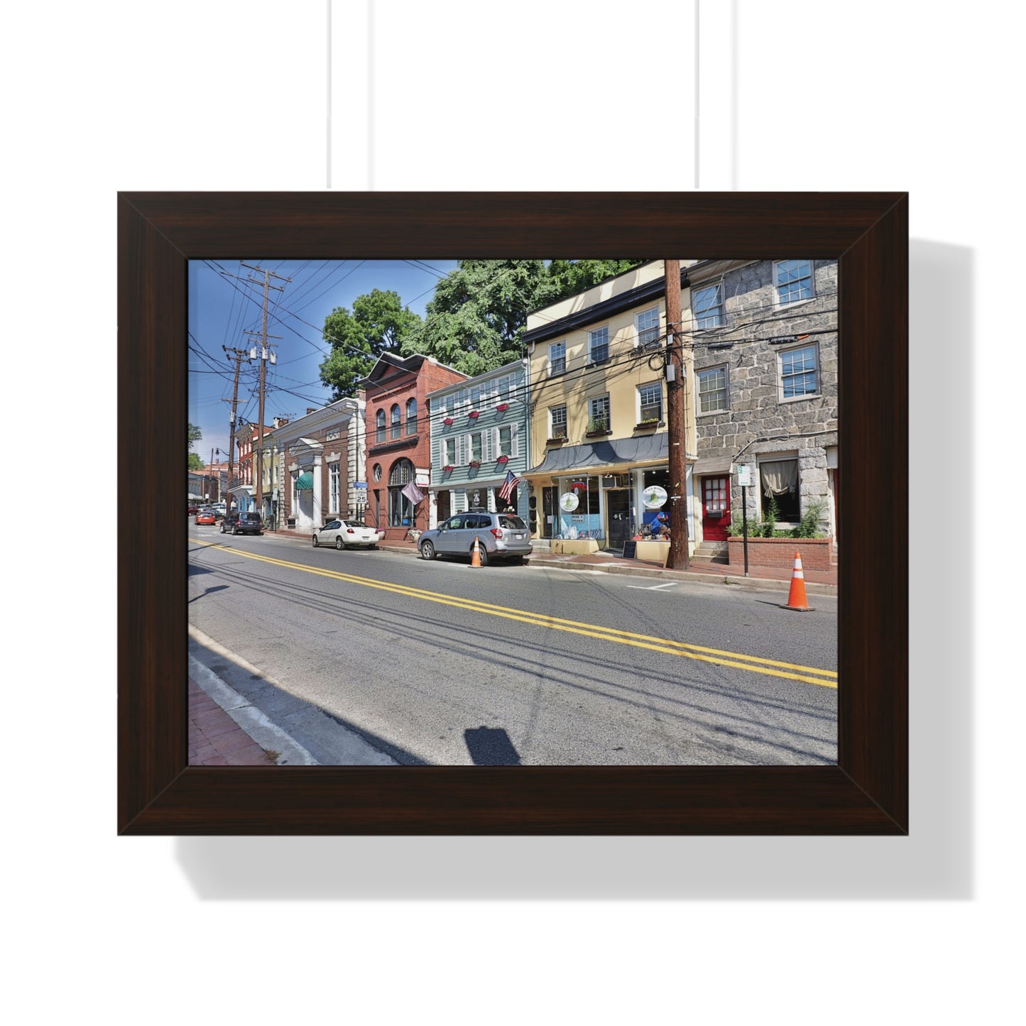 Old Ellicott City - Main Street - Framed Horizontal Poster