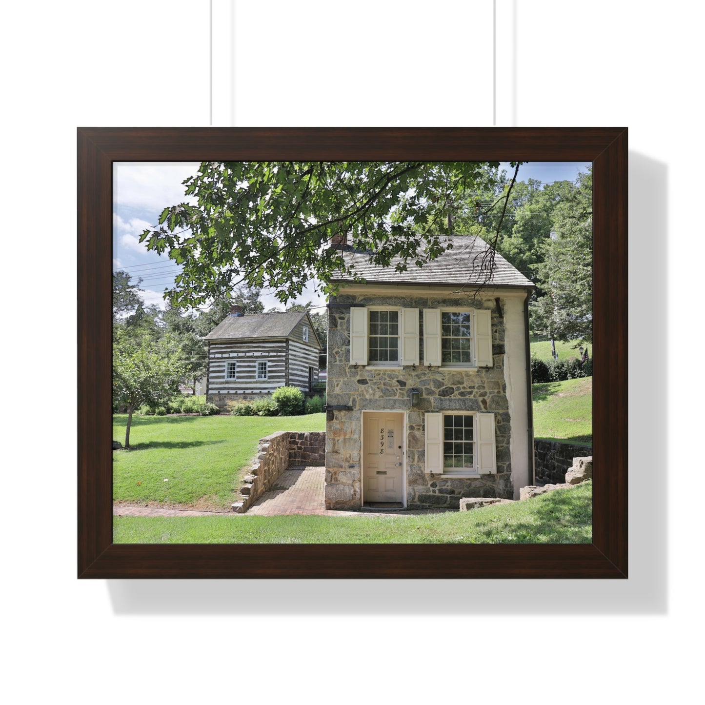 Old Ellicott City - Houses - Framed Horizontal Poster