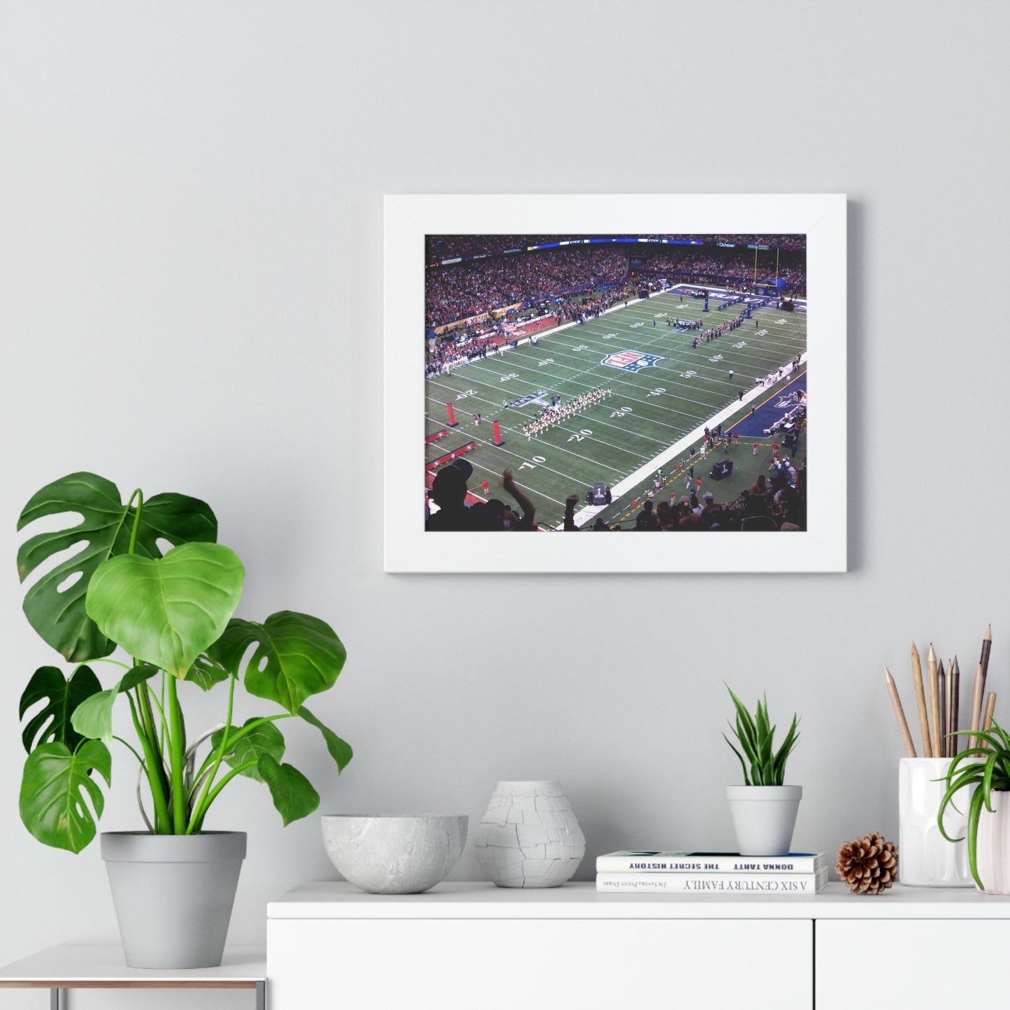 Ravens vs. 49ers - Super Bowl XLVII - Framed Horizontal Poster