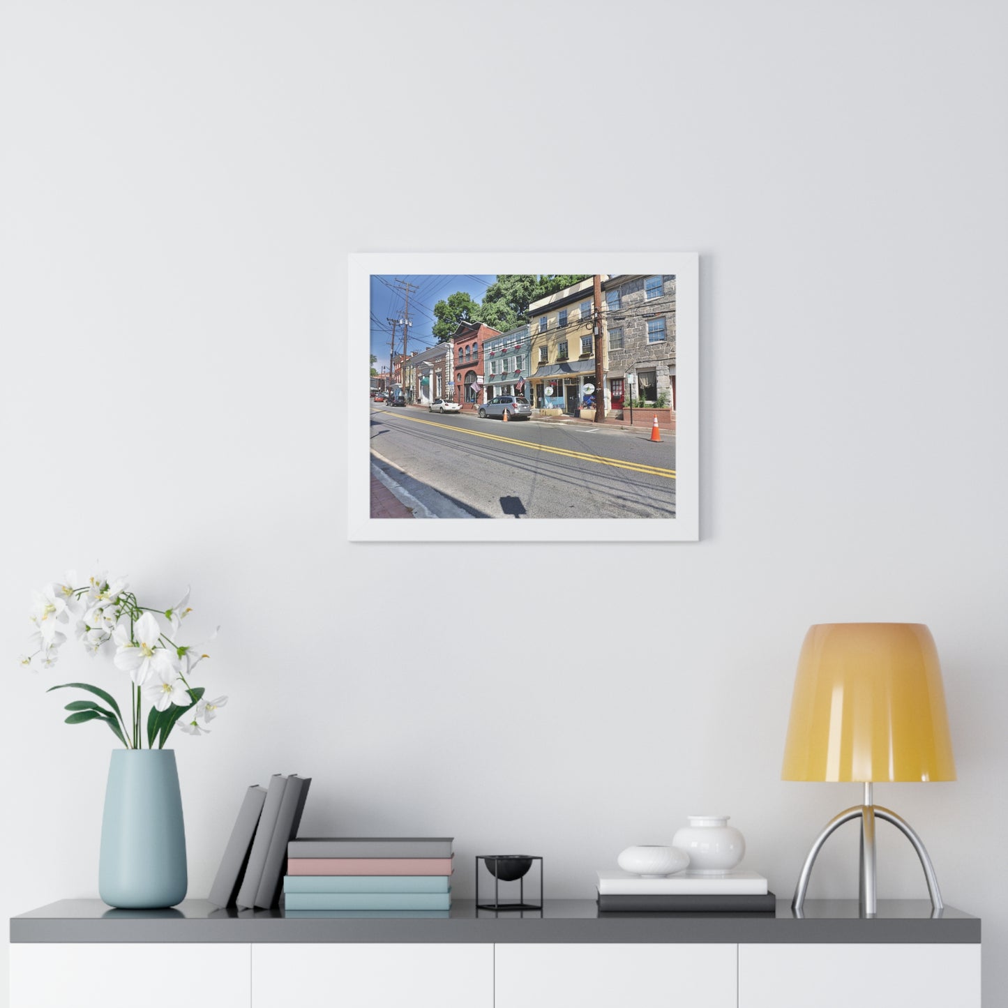 Old Ellicott City - Main Street - Framed Horizontal Poster
