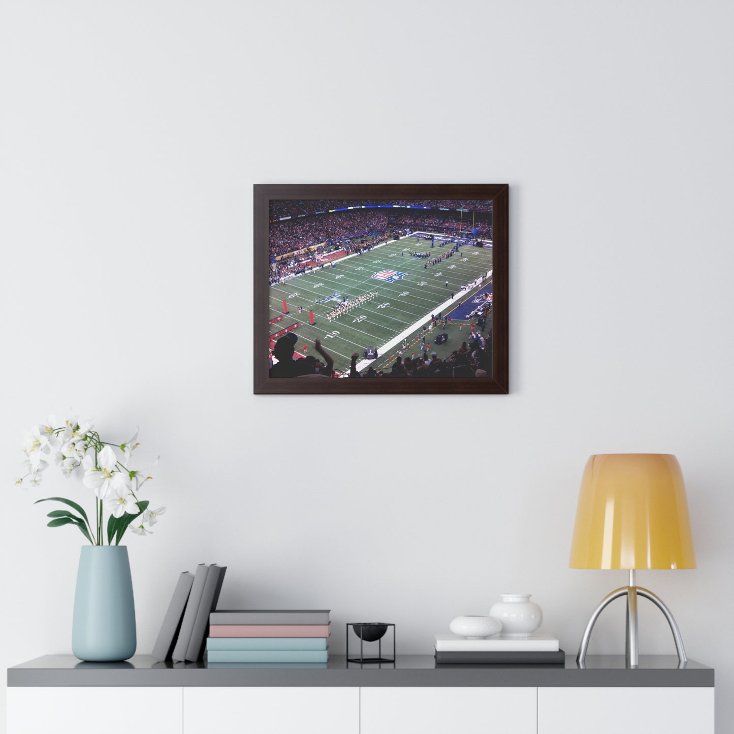 Ravens vs. 49ers - Super Bowl XLVII - Framed Horizontal Poster