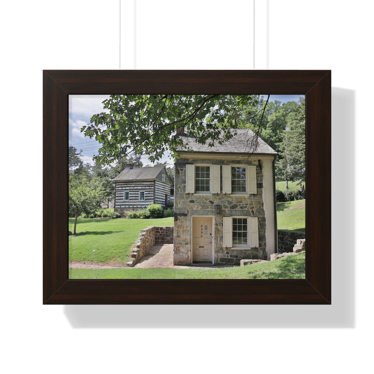 Old Ellicott City - Houses - Framed Horizontal Poster