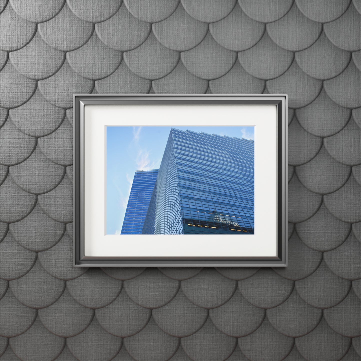 Intersecting Lines - Fine Art Prints (Passepartout Paper Frame)