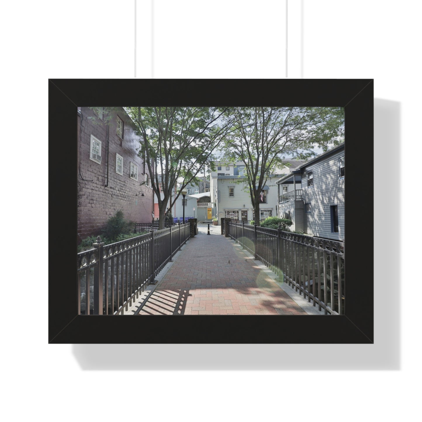 Old Ellicott City - Bridge - Framed Horizontal Poster