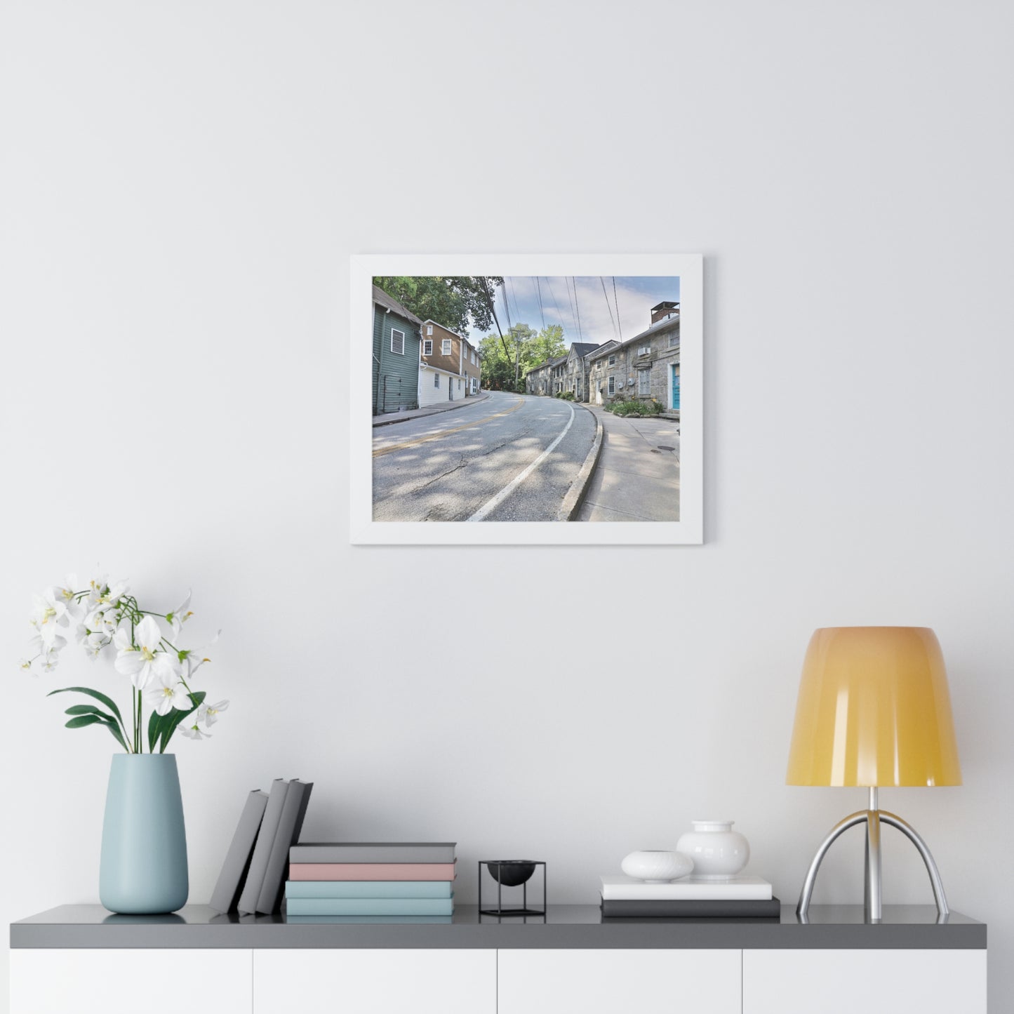 Old Ellicott City - Old Columbia Pike - Framed Horizontal Poster