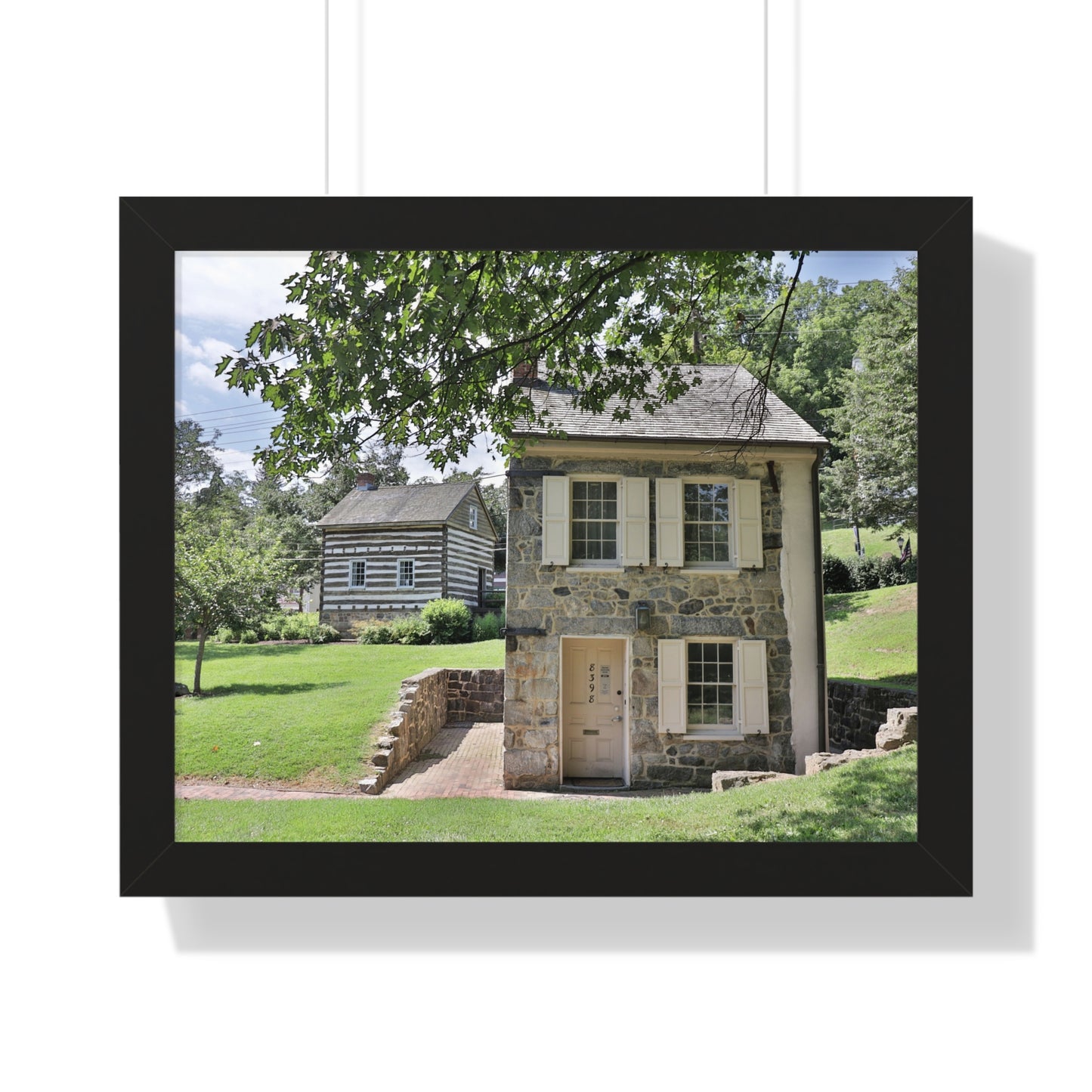 Old Ellicott City - Houses - Framed Horizontal Poster
