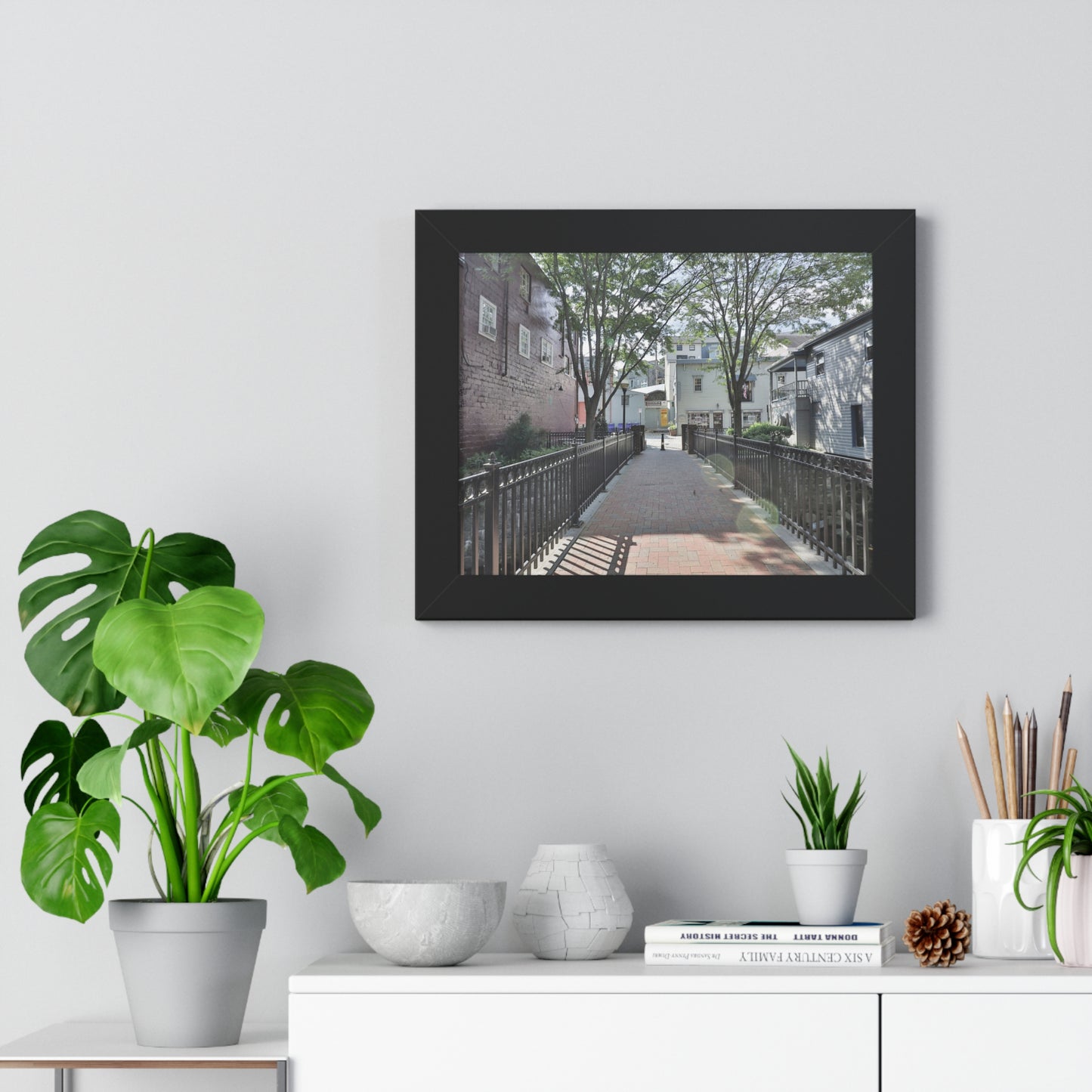 Old Ellicott City - Bridge - Framed Horizontal Poster