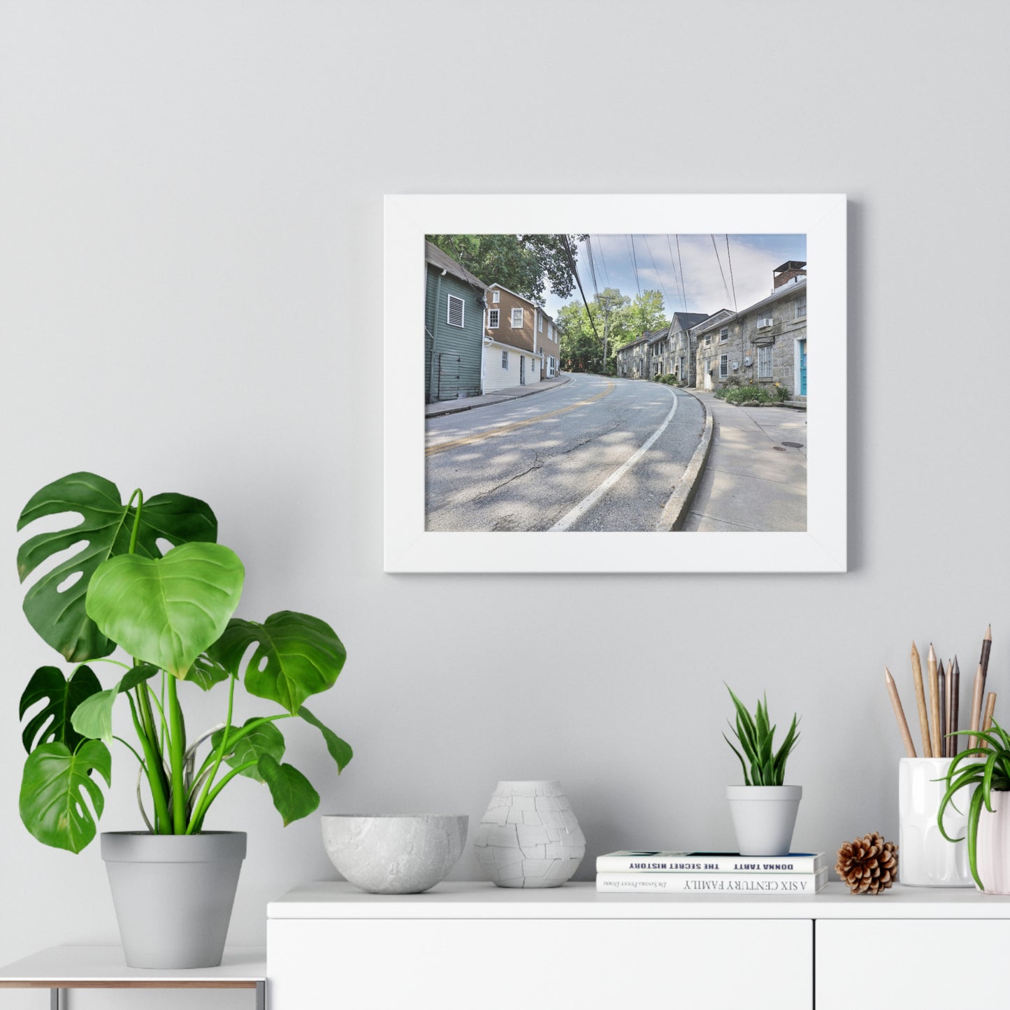 Old Ellicott City - Old Columbia Pike - Framed Horizontal Poster