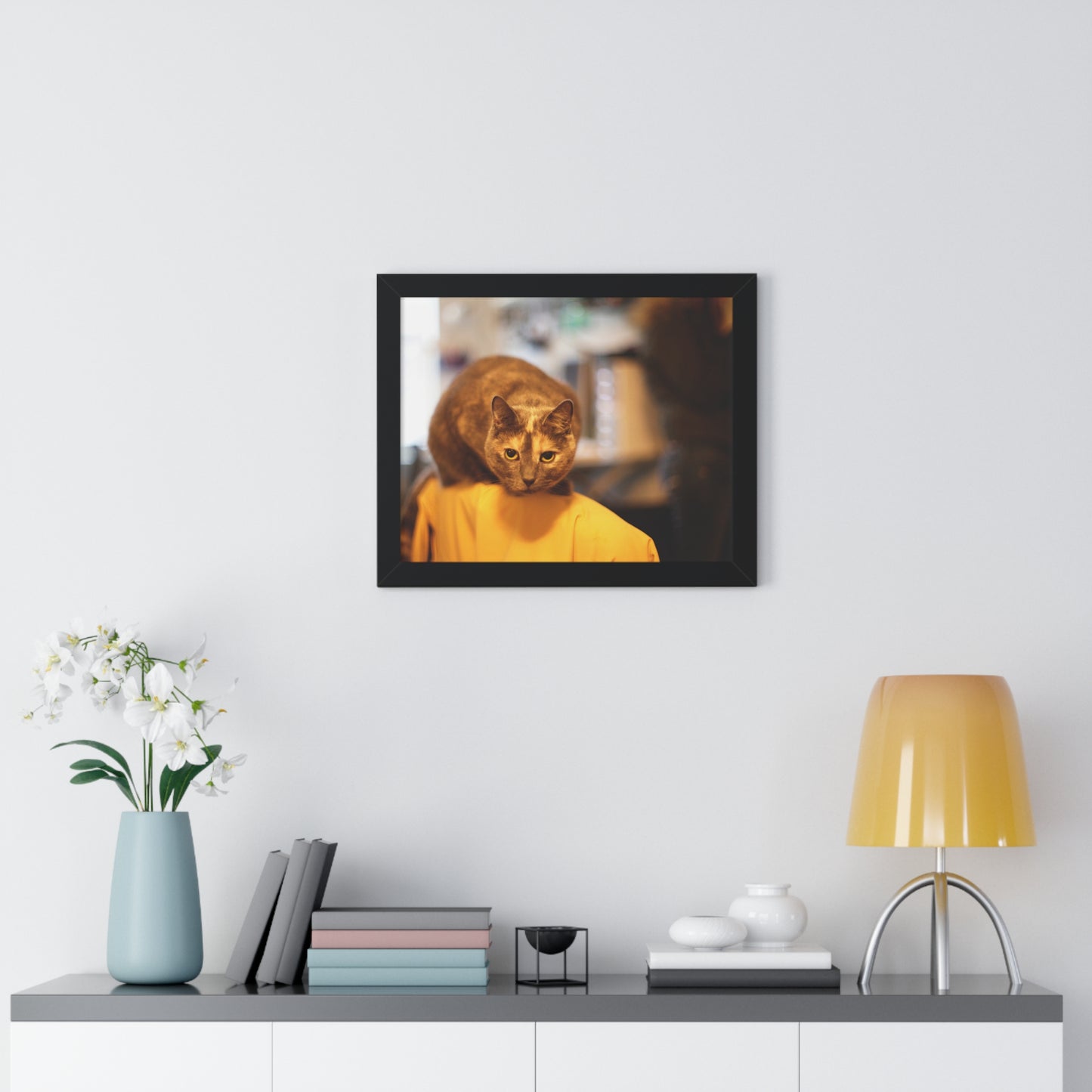 Jean Gray Sitting on a Chair - Framed Horizontal Poster