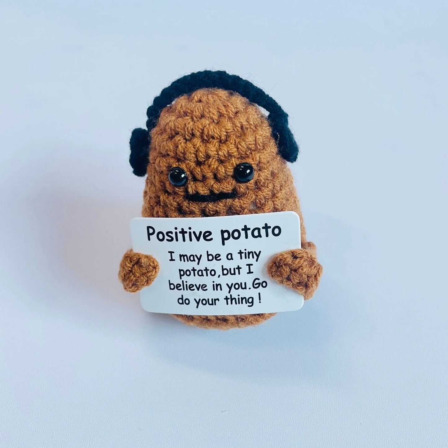 Handmade Wool Crocheted Funny Expression Bag Pendant