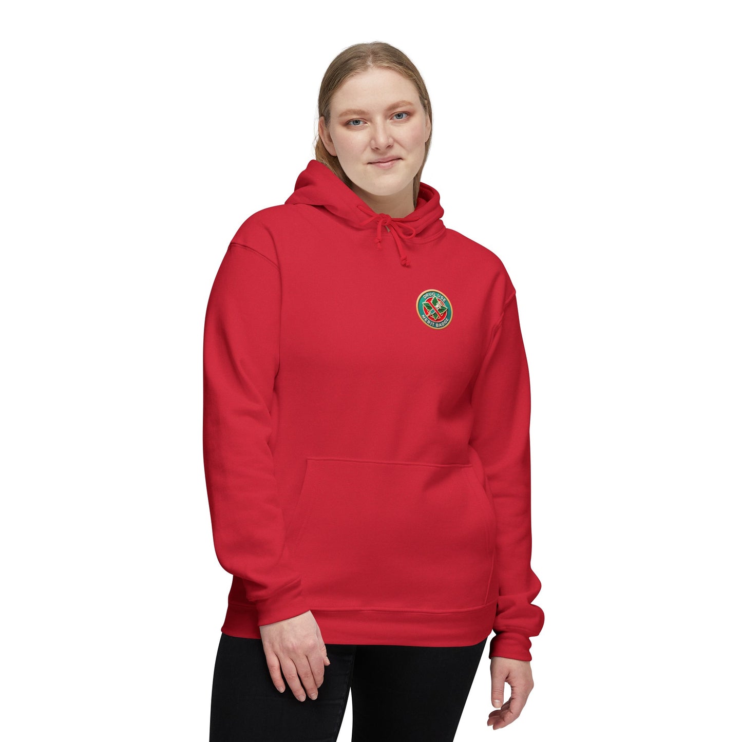 Podcast Recovery - Drug Use Merit Badge - Unisex Hooded Sweatshirt, Made in US
